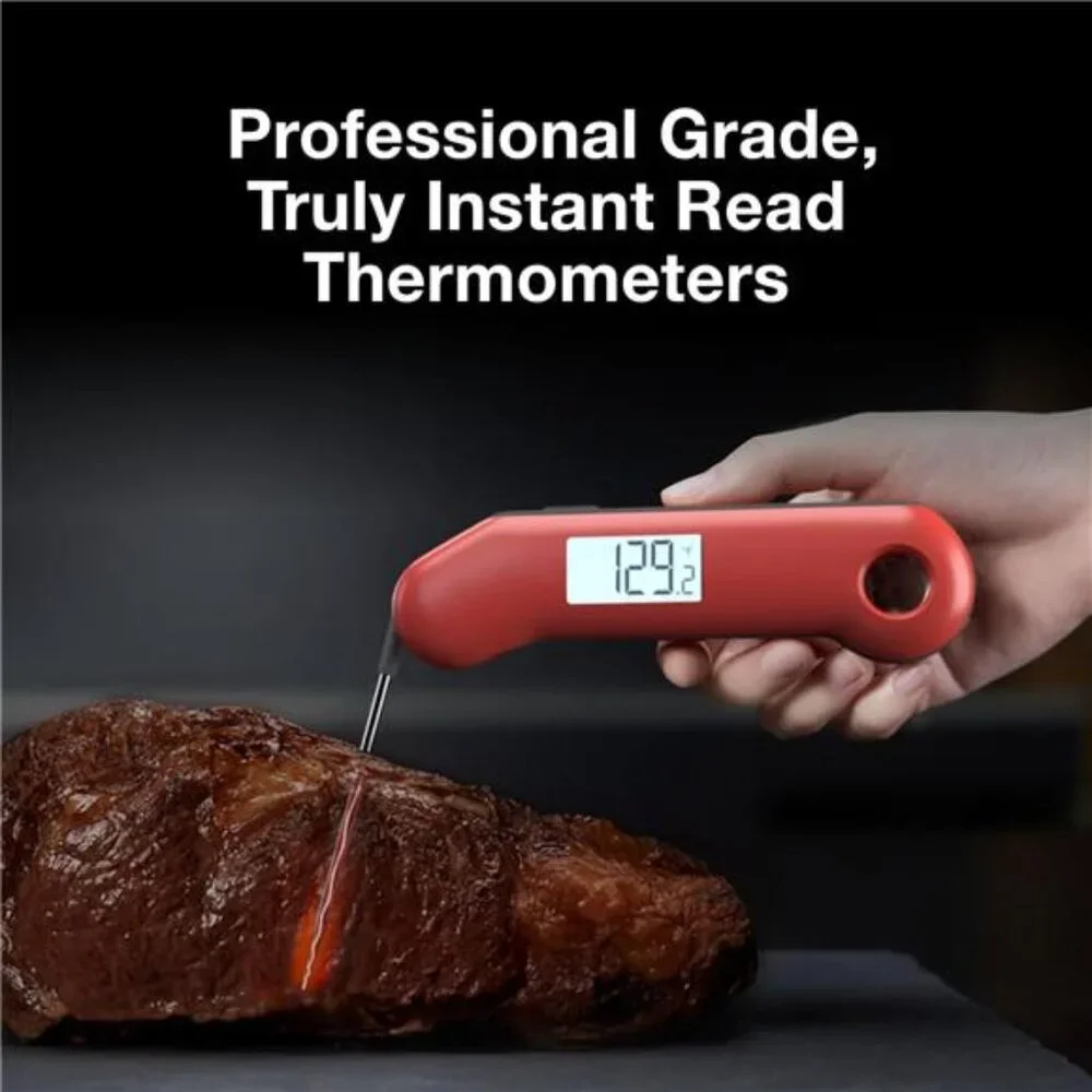 ProfessionaI Meat Thermometer Digital, 3X Faster 0.5 Sec Instant Read, NIST